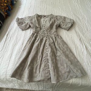 New with tags: Madewell Petite Eyelet Sophia Mini Dress in Stripe